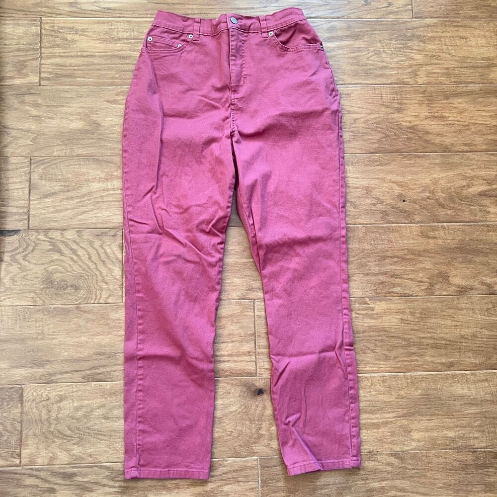 D&Co Denim & Company Straight Leg Jeans Women's Size M Pink